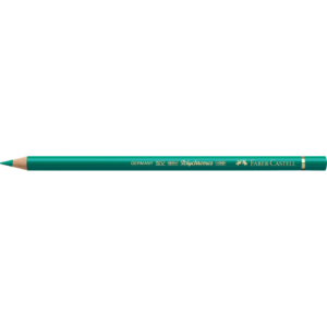 Matite colorate permanenti Faber Castell Polychromos Ømina 3,8 mm - Verde ftalico - 110161 (conf.6)