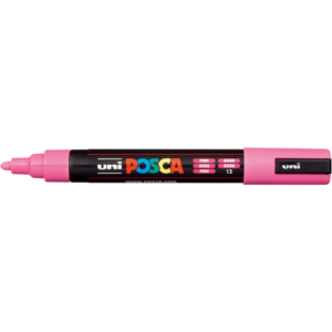 Pennarello Uniposca a tempera Uni-Ball punta tonda 1,8-2,5 mm Rosa M PC5M RA