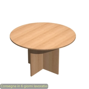 Tavolo riunione rotondo Artexport Presto Ø120xh.72 cm Faggio 60121/6