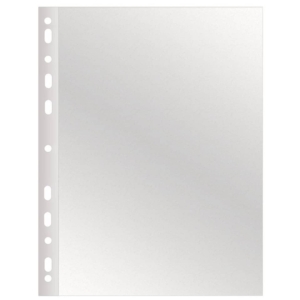 Buste a perforazione universale Q-Connect 22x30 cm medio spessore finitura goffrata - KF11191 (conf.50)