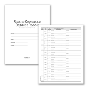 Registro cronologico deleghe/revoche data ufficio 31x24,5 cm DU351118DR0 (48 fogli)
