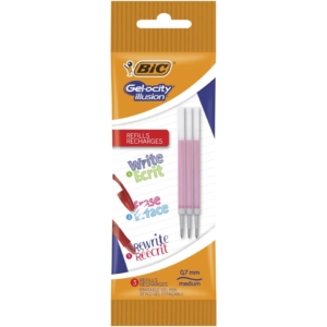 Refill per penne a sfera cancellabili BIC Gel-ocity Illusion Rosso - 0,7 mm (M) - 964821 (conf.3)