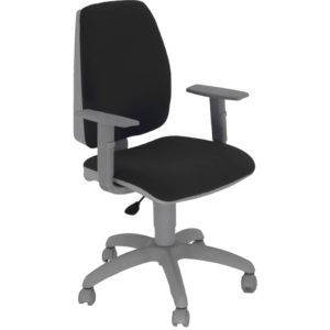 Sedia girevole con braccioli Nera - Unisit Jupiter Eco smart - rivestimento ignifugo - JPQG/BRNG/IN
