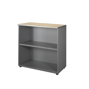 Mobile basso a giorno Unisit Spirit 1 ripiano media larghezza 90x45x90 cm Rovere