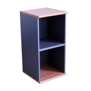 Mobile basso a giorno Unisit Venice 1 ripiano 45x45xh.90 cm Ciliegio/Antracite UVEM94