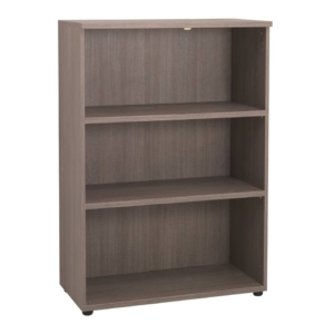 Mobile alto a giorno Unisit Larix 2 ripiani media larghezza 90x45x130 cm Rovere Grigio ULAGM13