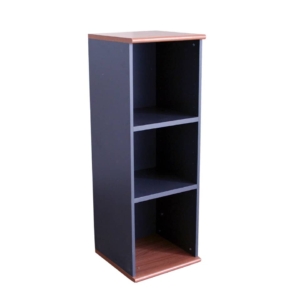 Mobile alto a giorno Unisit Venice 2 ripiani 45x45xh.130 cm Ciliegio/Antracite - UVEM134