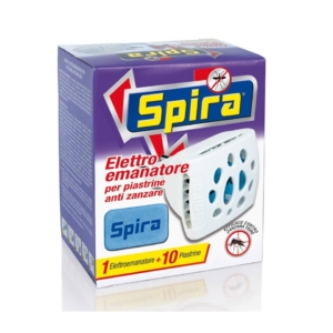 Elettroemanatore per piastrine antizanzare Spira (fornelletto + 10 piastrine)
