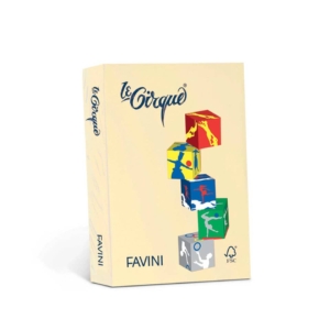 Carta colorata Favini Le Cirque A4 160g/m² colori tenui Giallo 100 - risma da 250 fogli - A742304