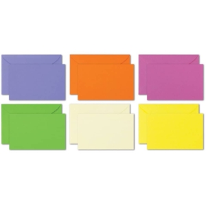 Biglietti con busta Ellebi-Sadoch Ischia formato 4 - 7,5x11 cm - colori forti Assortito (conf.100)