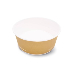 Contenitore Fast Food Scatolificio del Garda S120 Biopol laminato Biopolimero Ø185xh.66 mm Avana (conf.44)