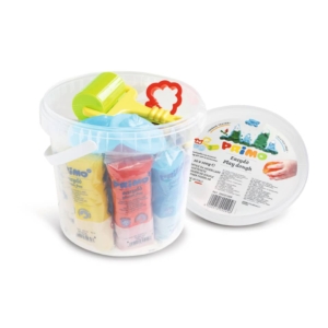 Panetti pasta soffice da modellare Primo Easydò 100gr - secchiello 10 Colori Assortiti più accessori
