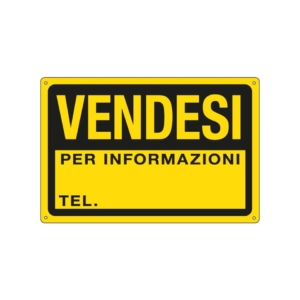 Cartello informativo 30x20 cm Cartelli Segnalatori "Vendesi" 3344P