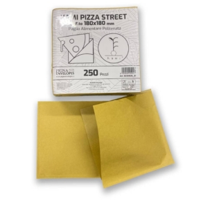 Pizza Street in carta paglia Pigna Envelopes Kami 80gr + 9gr PE - 18x18 cm (conf.250)