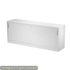 Mobile basso con ante scorrevoli Artexport Bridge/Flex 185x46x73 cm Bianco