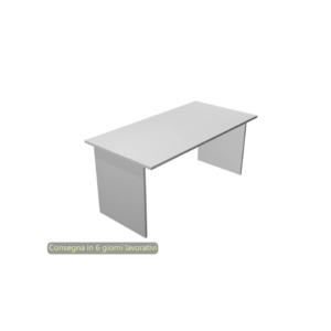 Scrivania da ufficio Grigia Artexport linea Presto 120x80x72 cm fianchi melanimico spessore 22 mm