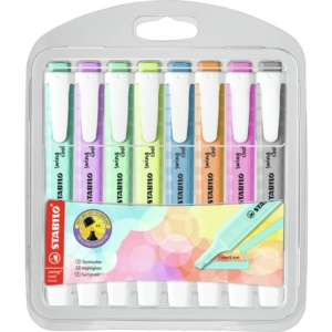 Evidenziatori Swing Cool Pastel Stabilo - Colori Assortiti 275/8-08-2 (conf.8)