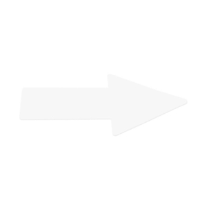 Sticker pavimenti a Freccia - 20x5 cm - Tarifold Bianco - B197402 (conf.10)
