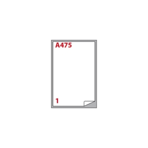 Etichette Bianche permanenti Copiatabu 199,6 x 289,1 mm - angoli arrotondati - 1 etichetta per foglio - Markin (conf.100 fogli)