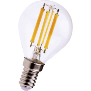 Lampadina LED a filamento minisfera 6W attacco E14 806 lumen luce naturale MKC 4000K