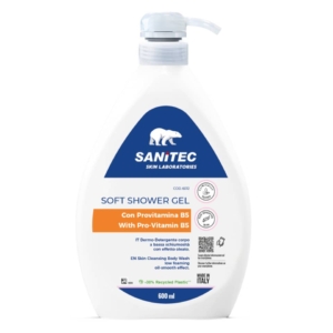 Soft shower gel Dermo-Detergente corpo a bassa schiumosità Skin Lab Sanitec 600 ml