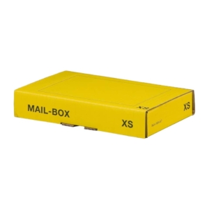 Scatole postali gialle 24,4x14,5x4,3 cm - Bong misura XS (conf.20)