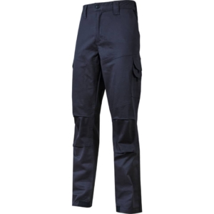 Pantalone da lavoro in cotone elasticizzato Guapo Blu U-Power taglia XL