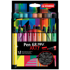 Pennarelli Stabilo Pen 68 Max punta scalpello - 768/18-21 (conf.18)