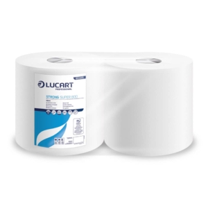 Bobina 2 veli pura cellulosa Lucart STRONG SUPER 800 2 - 800 strappi per rotolo (conf.2)