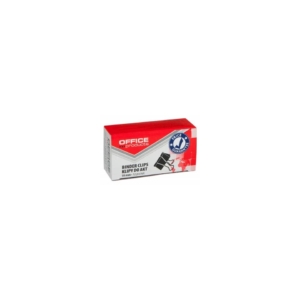 Molle fermacarte Nero Office Products 19 mm (conf.12 molle.)