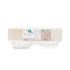 Box hamburger bio-compostabili ecoCanny Take Away Bianco 150x150x80 mm - ECO'HB06 (conf.50)