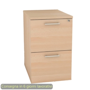 Mobile classificatore per cartelle sospese 2 cassetti + 1 serratura 49x55xh.73,2 cm Artexport Faggio