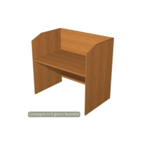 Postazione Call Center Presto 125x80xh.119 cm Artexport piano Noce chiaro - CALL125/4