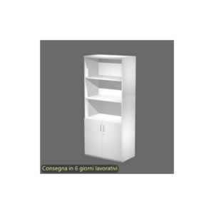 Mobile alto con ante basse 80x46xh.181,8 cm con serratura Flex Artexport Bianco BH+AB+BH-C/3