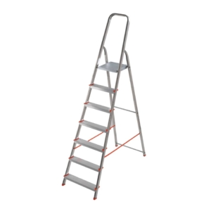Scala in alluminio Scalamìa rinforzata Gierre 7 gradini - 0.51x1.27xh.2.02 m AL170