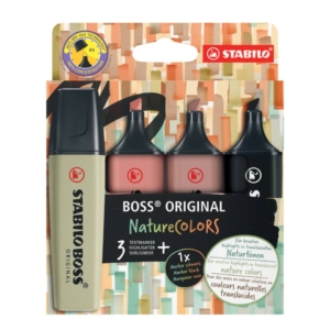 Evidenziatori Stabilo Boss Nature Colors Assortiti - 70/4-2-3 (conf.4 )