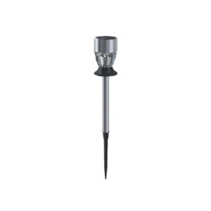 Lampioncino LED in acciaio con pannello solare e sensore crepuscolare Aigostar luce RGB - chiodo - B10201J9O