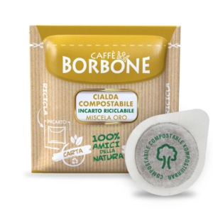 Caffè in cialda compostabile ESE 44 mm Caffe Borbone qualità Oro - 44BORO100N (conf.100)