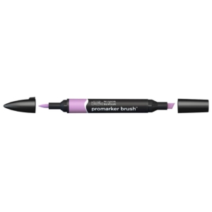 Pennarello Winsor&Newton Promarker Brush doppia punta scalpello-pennello - wild orchid - 0204323