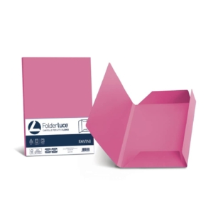 Cartelline 3 lembi Favini Folder Luce&Acqua 200g/m² 24,5x34,5cm Ciclamino - A50F434 (conf.25)