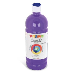 Colore acrilico Primo in bottiglia con tappo dosatore 1000 ml Viola 404TA1000400