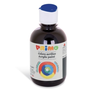 Colore acrilico Primo in bottiglia con tappo dosatore 300 ml Nero 400TA300800