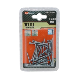 Viti per legno argentate Emi - 30x3,5 mm - 8101485 (conf.35)