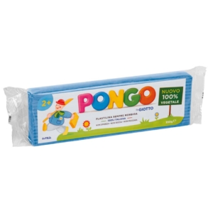 Panetto di plastilina vegetale modellabile 350gr Pongo Azzurro F603515