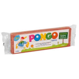 Panetto di plastilina vegetale modellabile 350gr Pongo terracotta F603518
