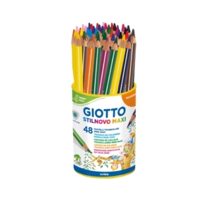 Matite colorate GIOTTO Stilnovo Maxi - Colori Assortiti - Ømina 4,3 mm - F226300 (conf.48)