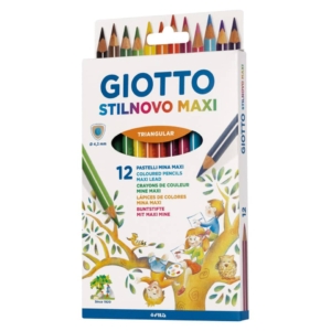 Matite colorate GIOTTO Stilnovo Maxi - Colori Assortiti - Ømina 4,3 mm - F225900 (conf.12)