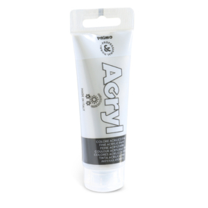 Colore acrilico Primo in tubetto in polietilene 75 ml Argento 420TA75910