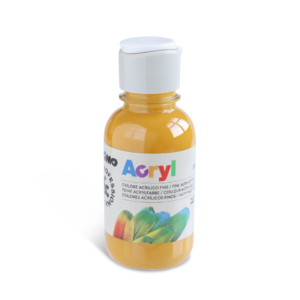 Colore acrilico Primo in bottiglia PET con tappo dosatore 125 ml ocra - 402TA125270