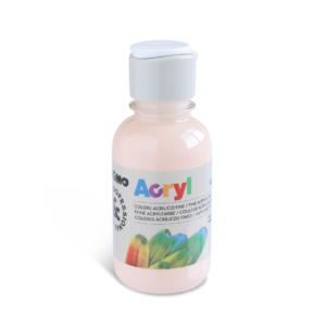 Colore acrilico Primo in bottiglia PET con tappo dosatore 125 ml Rosa albicocca - 402TA125331